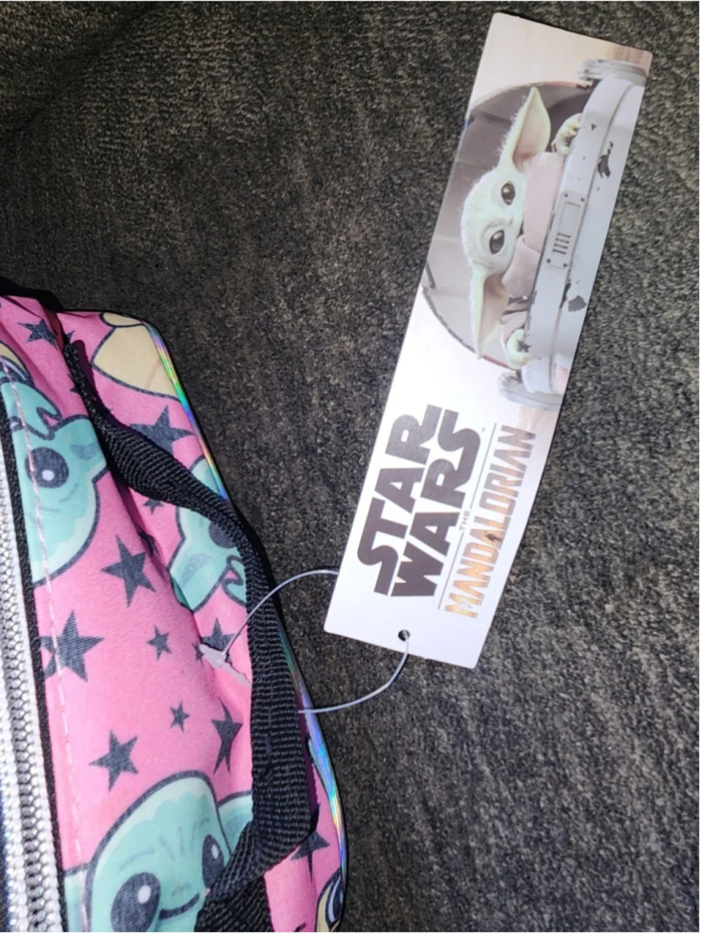Star Wars Grogu Baby Yoda Holographic Lunch Box Bag Set Complete & Accessories